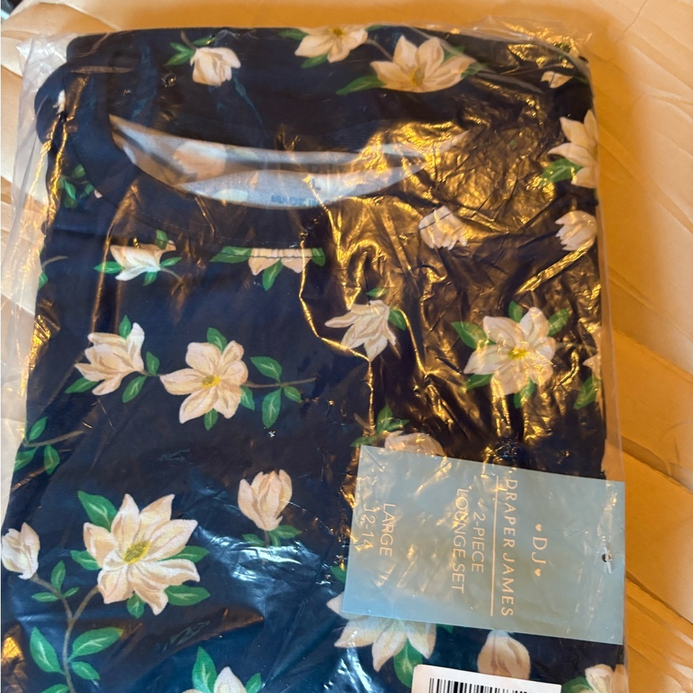 Draper James Navy Floral Loungewear Set